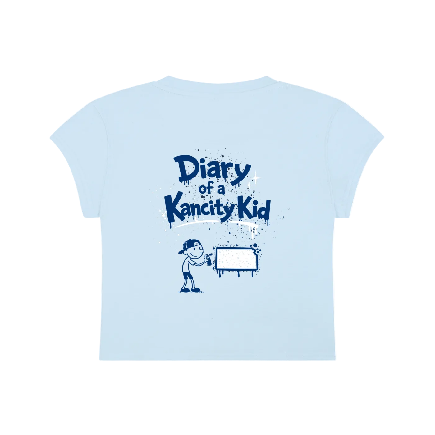 W Kancity Kid KS Slim-Fit Cropped T-Shirt