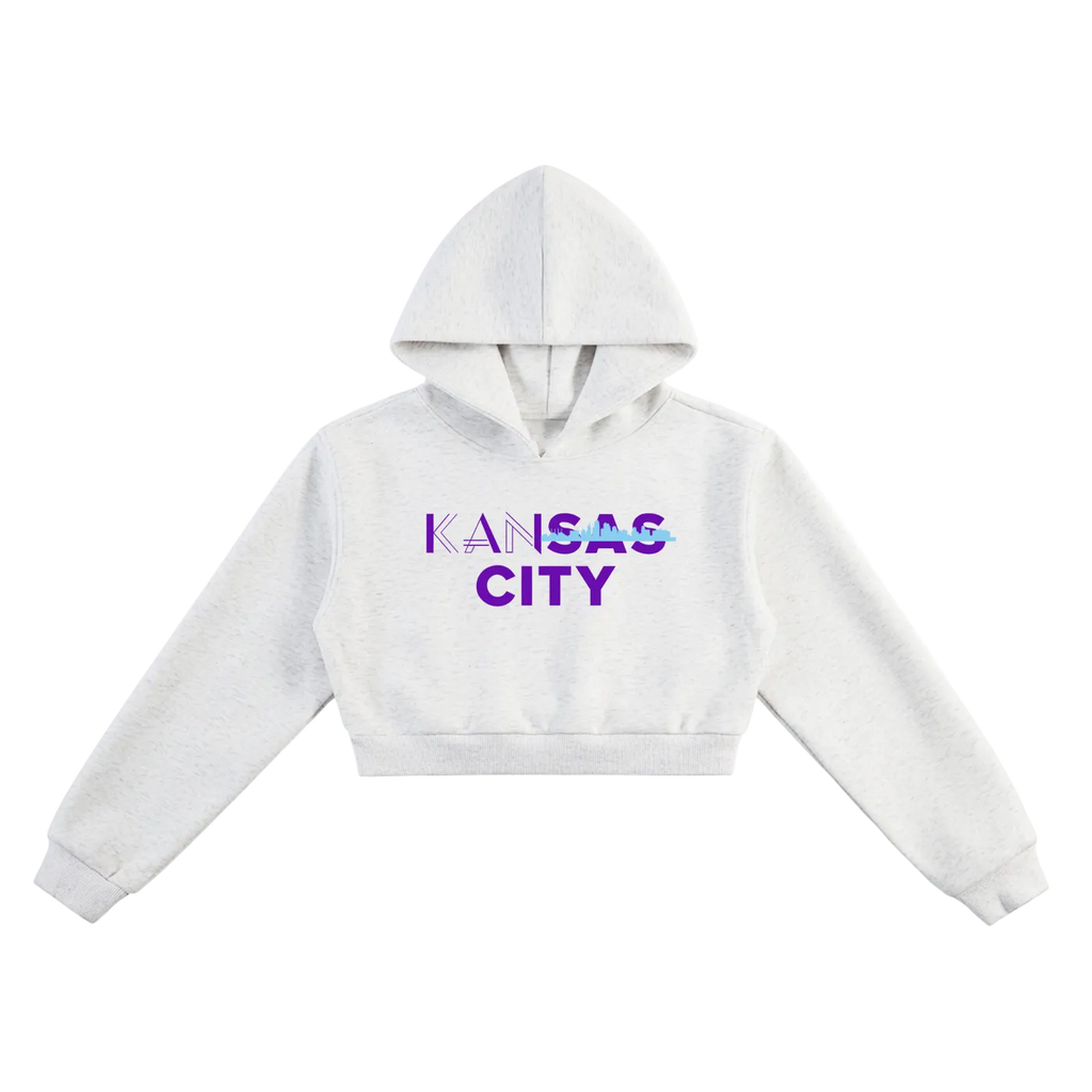 W The City Cropped Hoodie